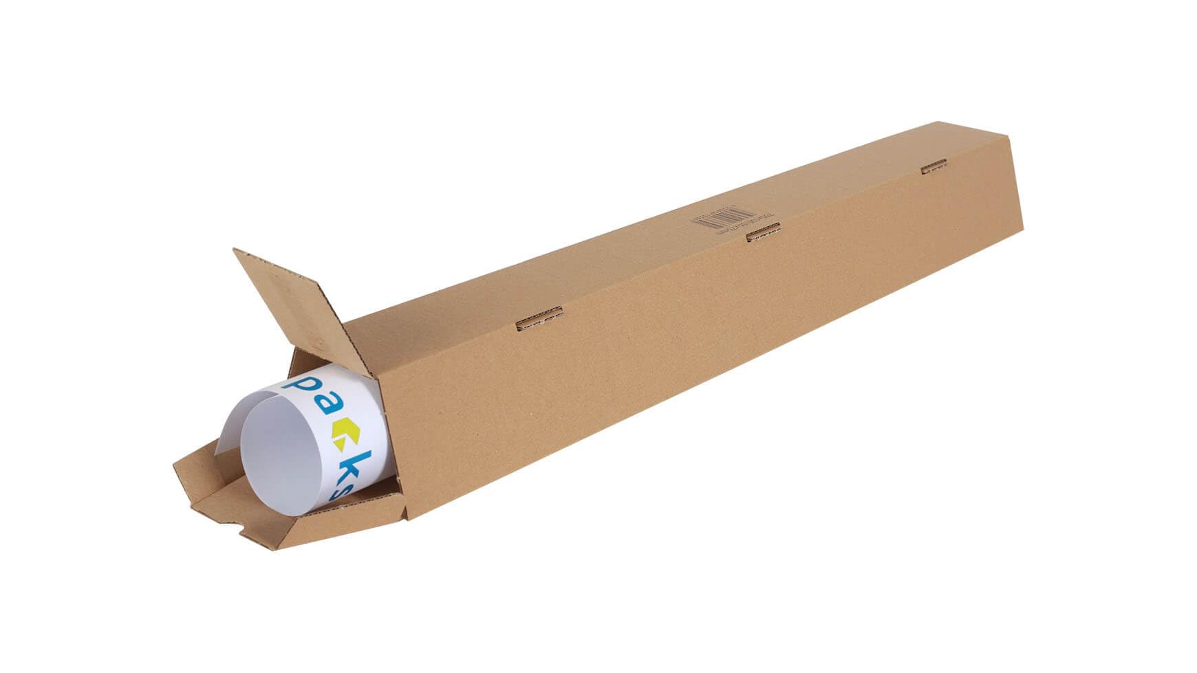 160x Trapez-Versandverpackung 705 mm x 105/55 mm A1plus Braun
