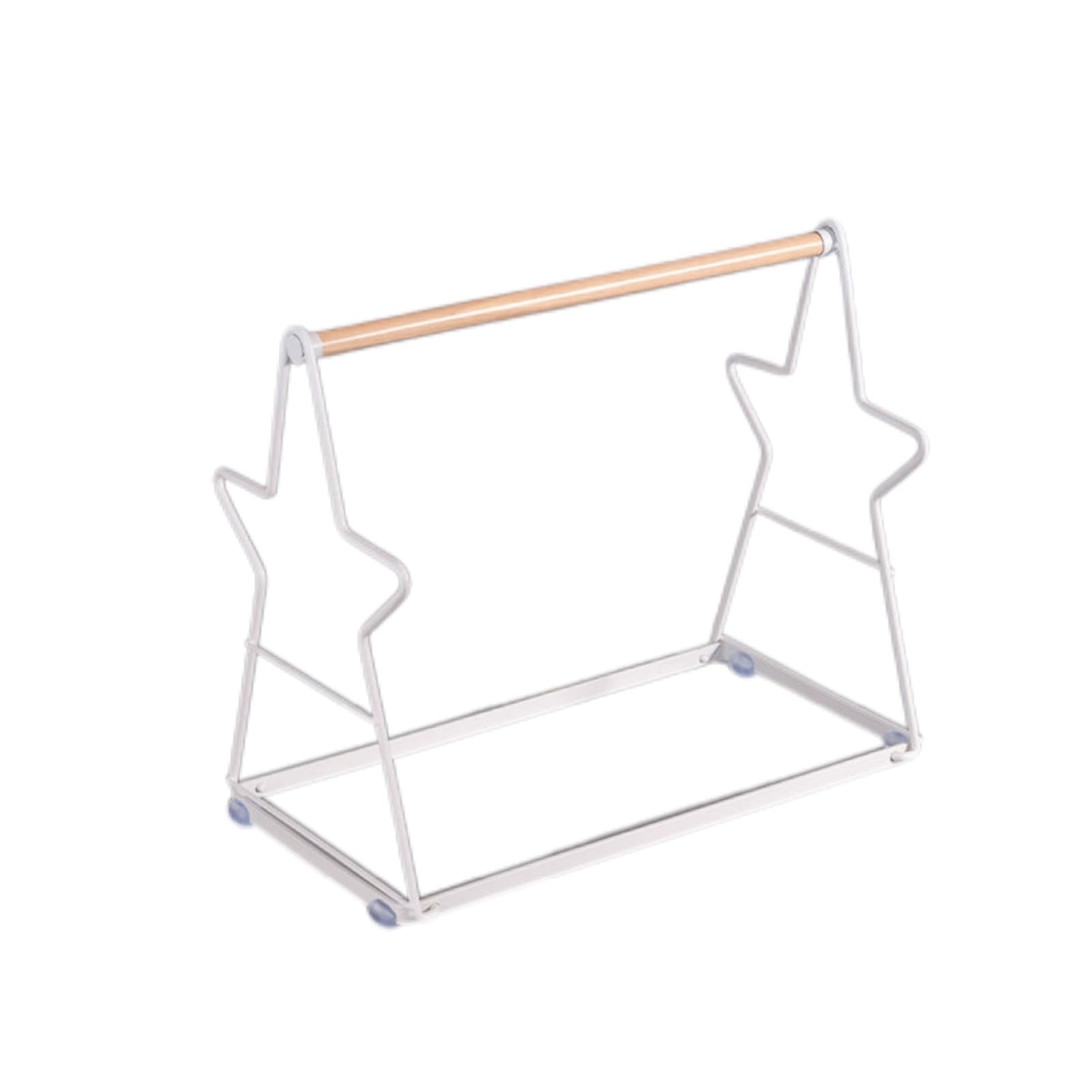 Apilador De Perchas De Ropa, Organizador De Almacenamiento De Perchas De Metal con Capacidad For hasta 50 Perchas Universales, For Lavandería Y Dormitorio(White)