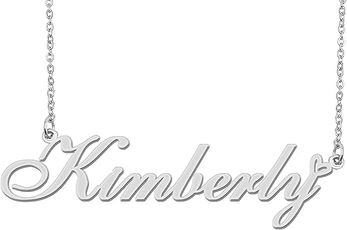 Aoloshow Collar personalizado con nombre de corazón dorado personalizado con cualquier nombre, joyería de acero inoxidable para graduación de mujer