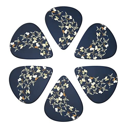 Metalic Butterfly Lot de 6 médiators pour guitare acoustique, guitare électrique, basse, ukulélé – fins, moyens et épais - Les Beatles, Paul McCartney, John Lennon, RIngo Starr, George Harrison Metalic Butterfly Lot de 6 médiators pour guitare acoustique, guitare électrique, basse, ukulélé - fins, moyens et épais – Image 5
