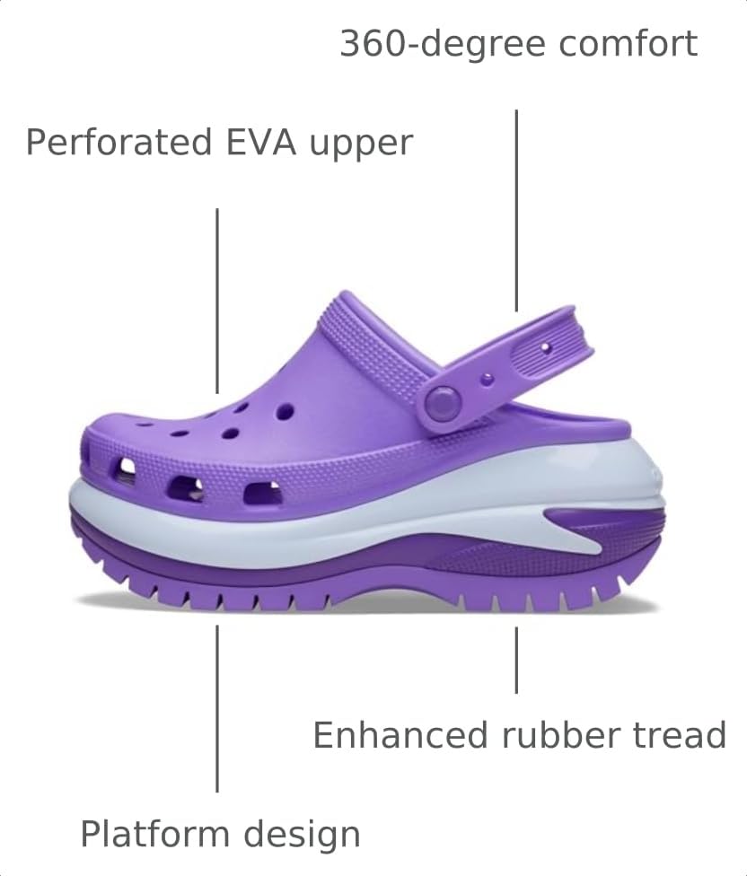 Image of Crocs Unisex Adult Mega Crush Clogs