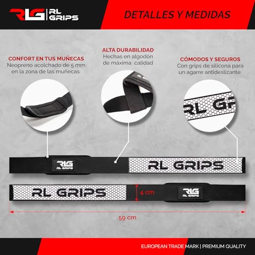 Muñequeras de Gimnasio RL Grips y Correas Peso Muerto Crossfit 4