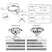 TOPGRILLZ 1.0 Ct Moissanite Engagement Ring 925 Sterling Silver Plated Solitaire Ring CZ Decorate VVS1 Clarity Round Cut Wedding Ring Gift for Women with GRA Certificate-S-6