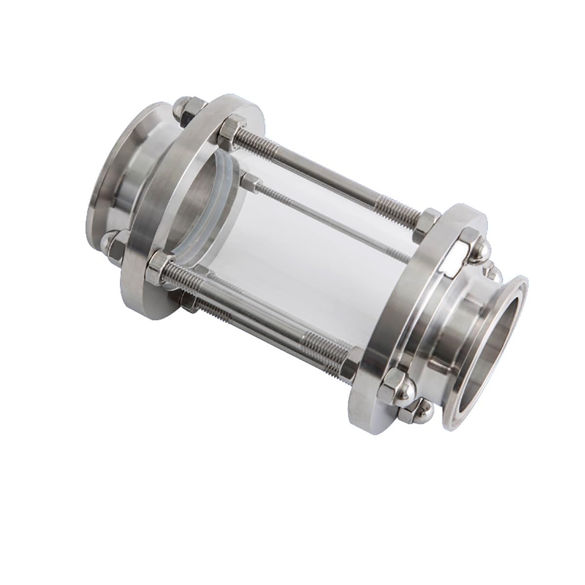 Spia Di Flusso Sanitaria In Acciaio Inox 304 - Per Tubi Da 51mm/2 Pollici, Visualizzazione Liquidi E Gas - Per Acqua E Olio - Foto 3