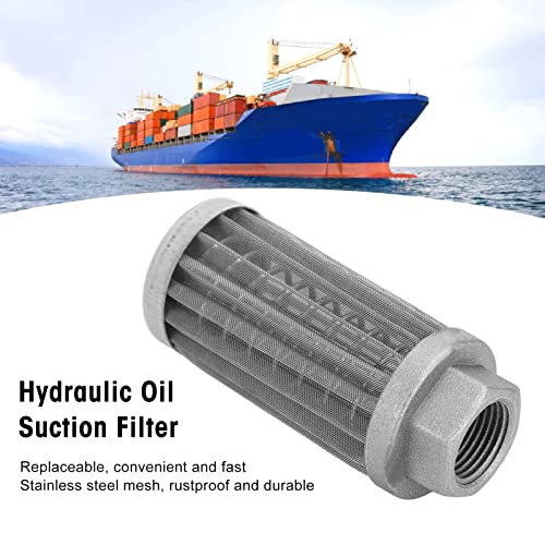 Image of Stainless Steel Mesh Oil Filter - Hydraulic Suction Filter for Fuel Strainer Tube Connection