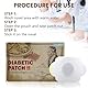 Herbal Diabetes Patch, Blutzucker senken, Acupoint Sticker, Verringert Hoch Blutzucker Pflaster, für Diabetiker geeignet, stabilen Blutzuckers auf natürliche, auf die Regulierung der Durchblutung, 6pc