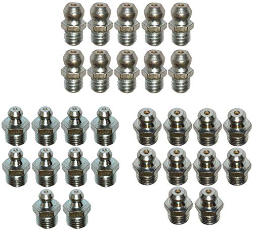 Lot De 30 Graisseurs Métal Droit - M6 M8 M10 - AERZETIX Pour Graissage Mécanique