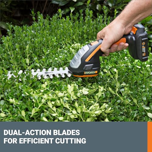 Worx WG801 20V Power Share 4 Inch Cordless Shear And 8 Inch Shrubber Trimmer  thumb #1