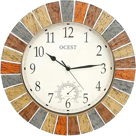 OCEST 13 Inch Weather-Resistant Garden Clock Cover
