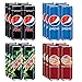 Getränke Box: Auswahl an erfrischenden Softdrinks, EINWEG Dosen (24 x 0,33l) - 6x Pepsi Max, 6x Pepsi Cola, 6x Schwip Schwap & 6x Mountain Dew