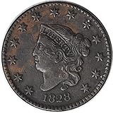 1828 Large Cent Large Date EF