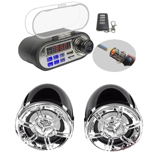 Parlante de Manubrio para Motocicleta Audio 12V MP3 FM miniatura 4