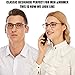 AQWANO Durable Flexible TR90 Reading Glasses - Lightweight Readers Computer Blue Light Blocking Anti Glare Filter UV Protect for Women Men, 2.0