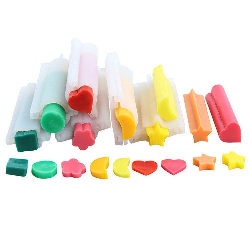 Moule bougie silicone cœur lune étoile pour création artisanale DIY