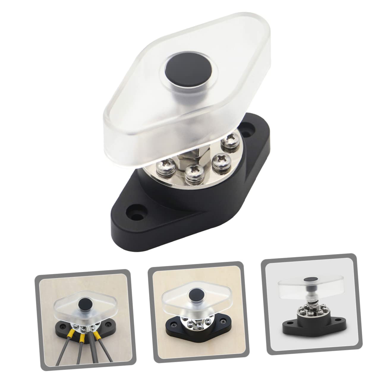 ULTECHNOVO 2 Stücke Terminal Block Elektrische Verteilung Block Bus Bar 180a Terminal Streifen Für Auto Marine Verwenden