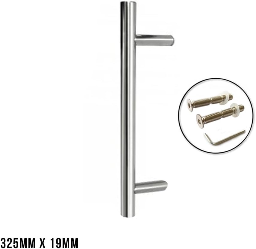 Excel GUARDSMAN Grade 304 Stainless Steel Door Pull Handle 19mm (Bolt Through) 325mm x 19mm