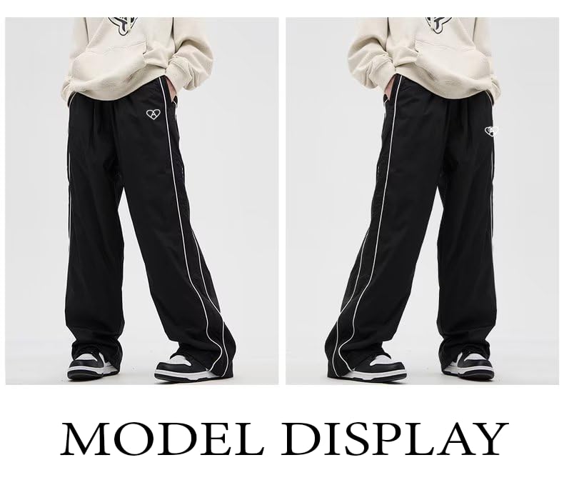 Unisex Y2k Sweatpants Baggy Track Pants Streetwear Joggers Wide Leg Parachute Pants4