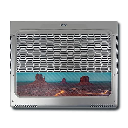 Image of MightySkins Carbon Fiber Skin Compatible with Alienware X16 R1 (2023) Full Wrap Kit - Monument Valley | Protective, Durable Textured Carbon Fiber Finish | Easy to Apply | Made in The USA