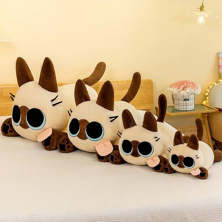 Amazon.co.jp: DEPSUK シャム猫 ぬいぐるみ 可愛い 萌 グッズ