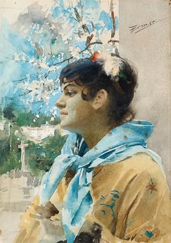 Toile murale abstraite Spanjorska I Profil par Anders Leonard Zorn 60x90cm