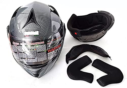 Casque de moto double parasol Bluetooth modulable taille M et C