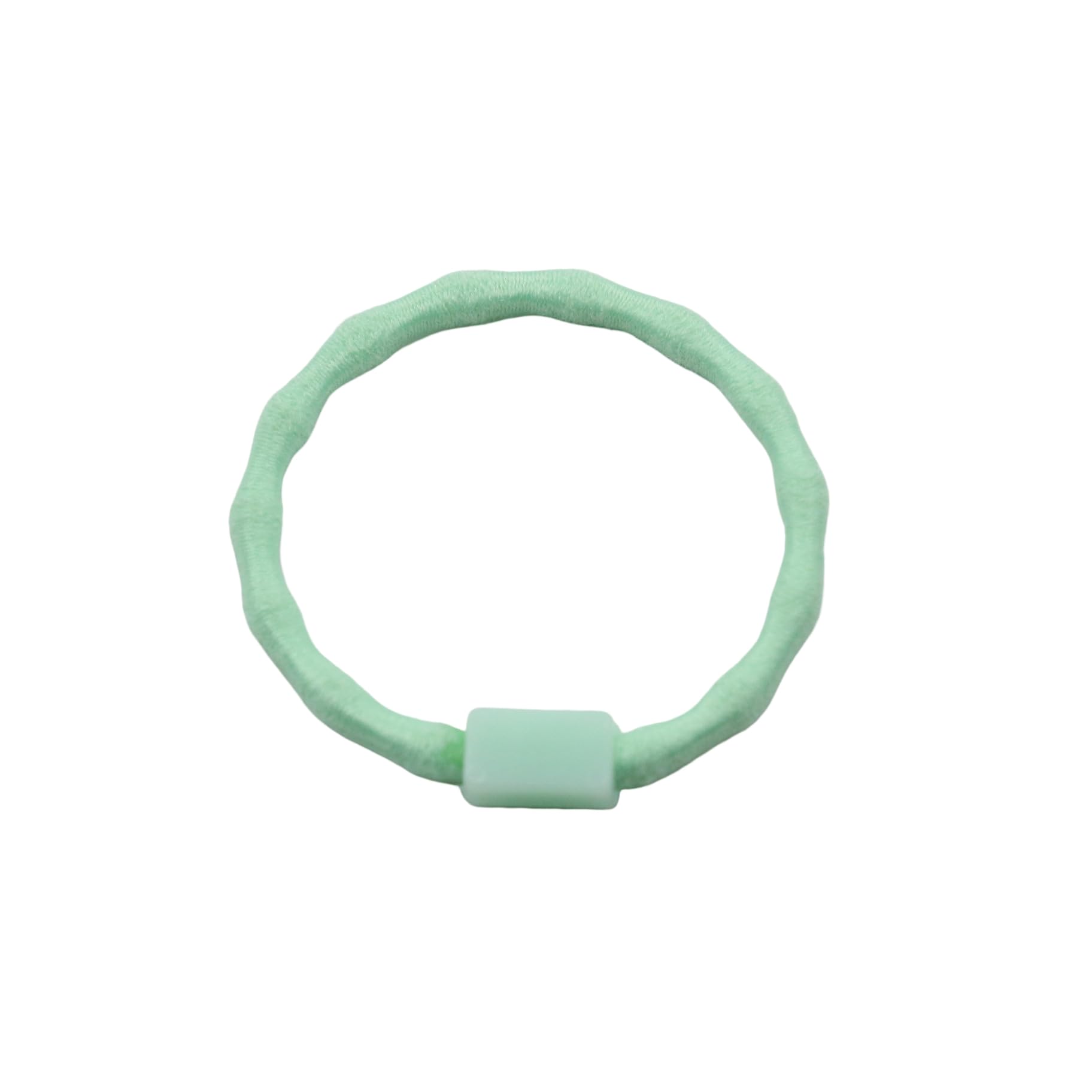 Amazon | KUKU工房 台座付ヘアゴム 波型 直径3cm 太さ2.5mm カラフル