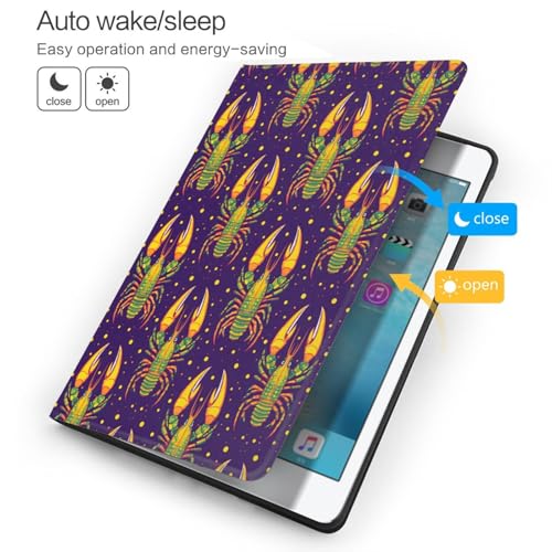 Compatible avec iPad 10.2 étui à rabat homard rétro 9e 8e 7e génération - 3