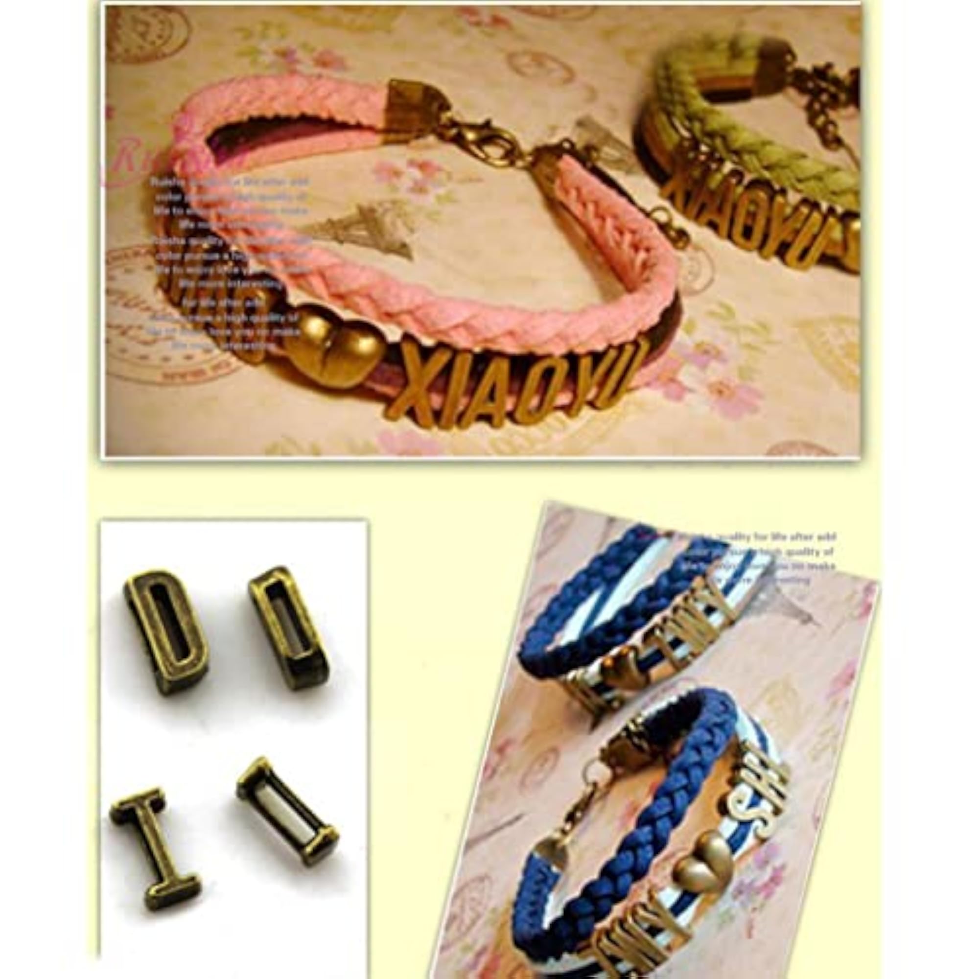 52 Pieces Alloy A-Z Alphabet Letters Charms
