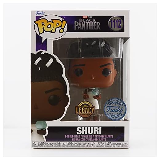 Funko- Shuri Figura de Vinilo Bobble-Head, sólido, Color Negro (64872)