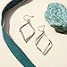 PAVOI 14K White Gold Plated Infinity Sterling Silver Post Hoop Earrings for Women