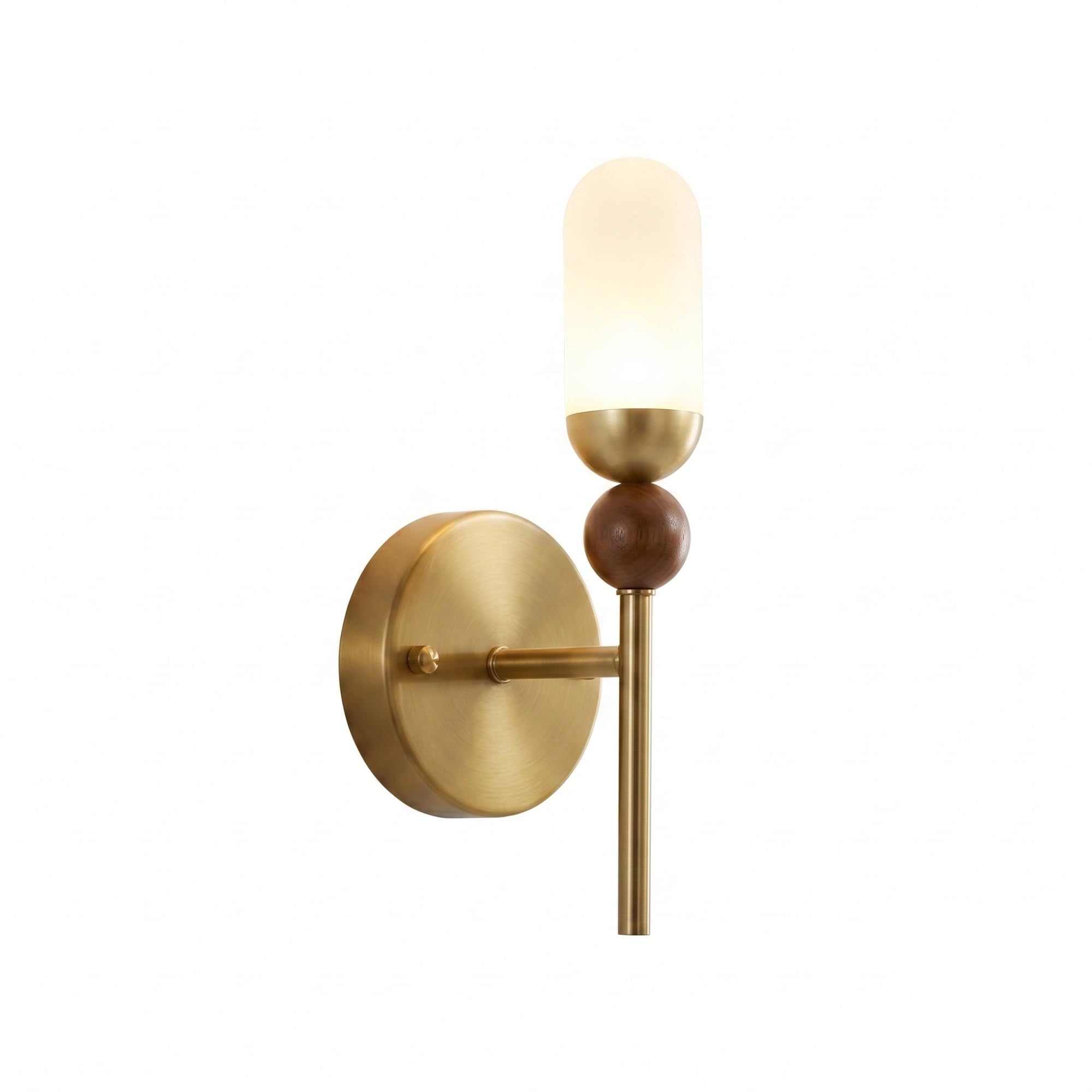 NHPJFDC Modern Nordic Wall Sconce Lighting, Gold Vanity Light Fixture, Minimalist LED Wall Lamp and 3-Color Dimming, Mid-Century Wall Mount Light for Bedroom, Bathroom, Hallway
