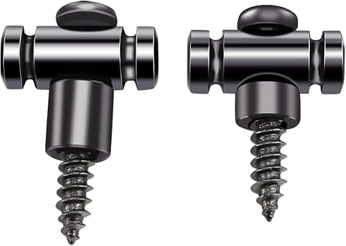 2 PCS Electric Guitar String Guide/Retainer Steel String Trees Compatible with Tele Telecaster Start St Electric Guitar Replacement Parts Metallic Gray