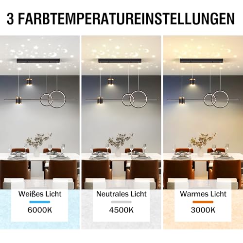 Lustre linéaire design noir à intensité variable pour intérieur chic - 5