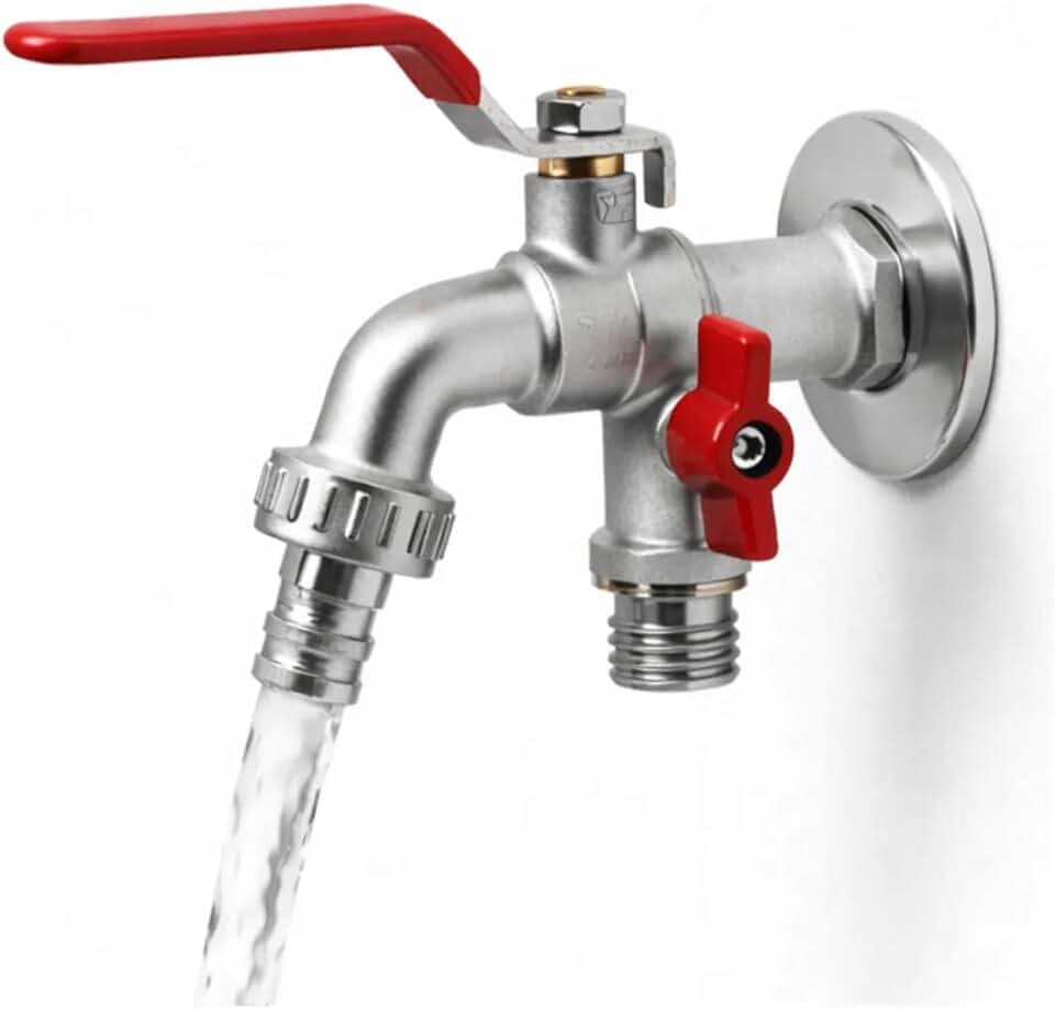 Torneira Lavanderia Tanque e Máquina Dupla 1/2 e 3/4 Pazie - Modelo Premium