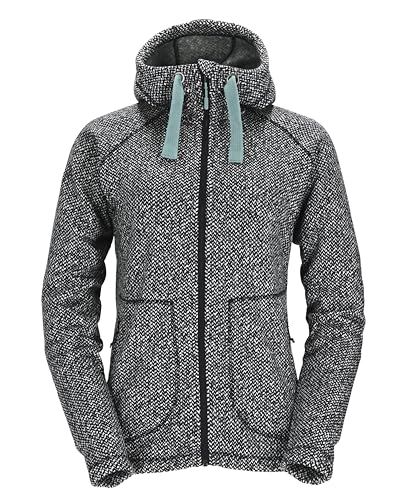 Rab Women's Amy Hoodie, Full-Zip Casual Lightweight Fashion Sweater-Knit Fleece - Deep Ink - X-Small