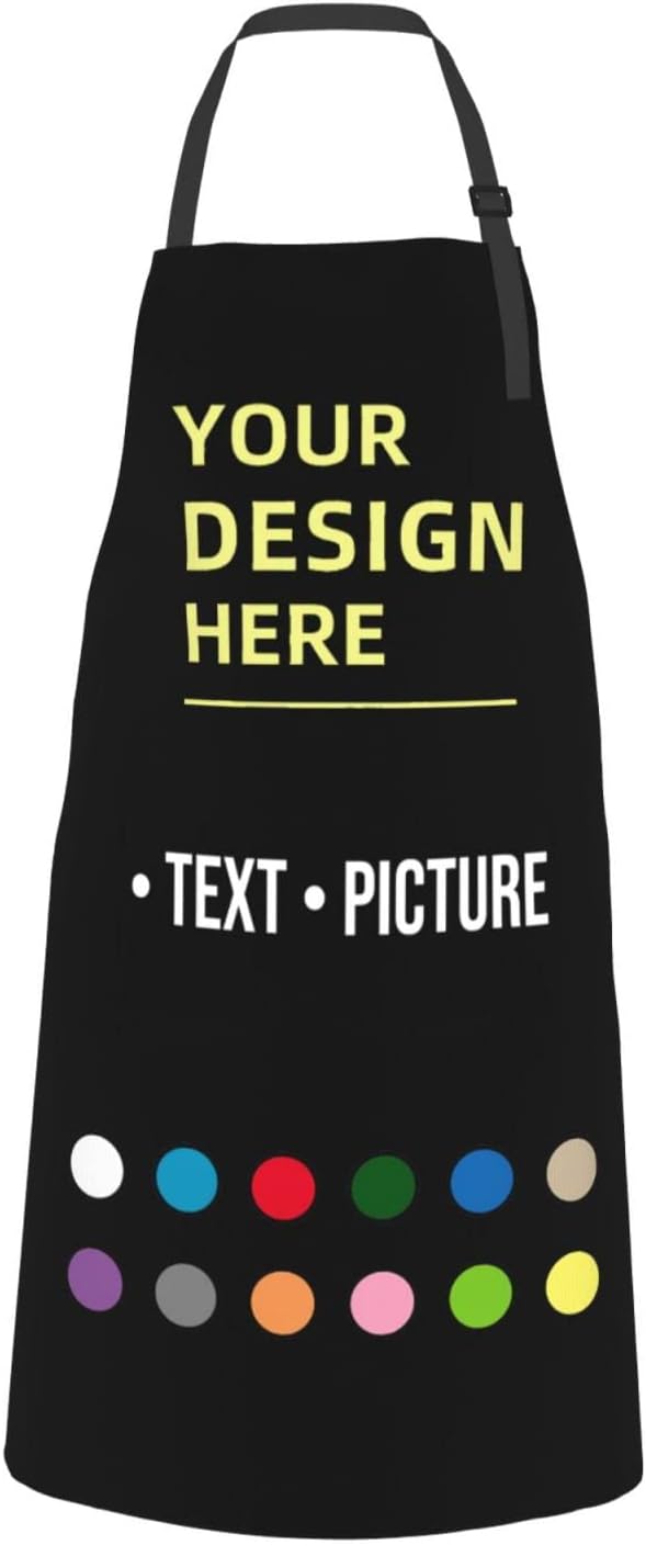 Personalized Custom Aprons Customized Apron for Cooking Baking BBQ Design with Your Picture Name Logo For Women Men - Image 7