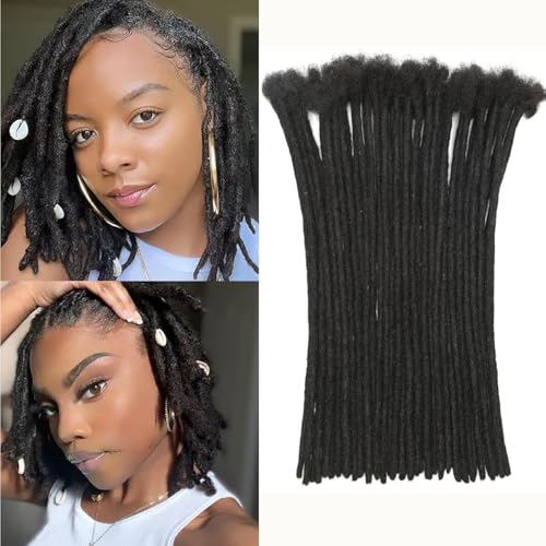 Extensions de cheveux humains 50 mèches 20cm épaisseur 0.6cm noir naturel 1B
