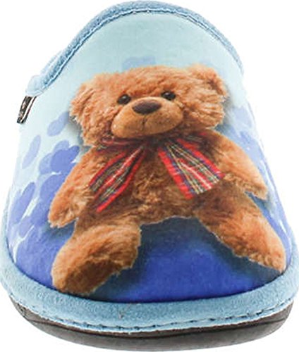 Womens 18017 I Heart Teddy Cozy House Slippers Made In Europe4