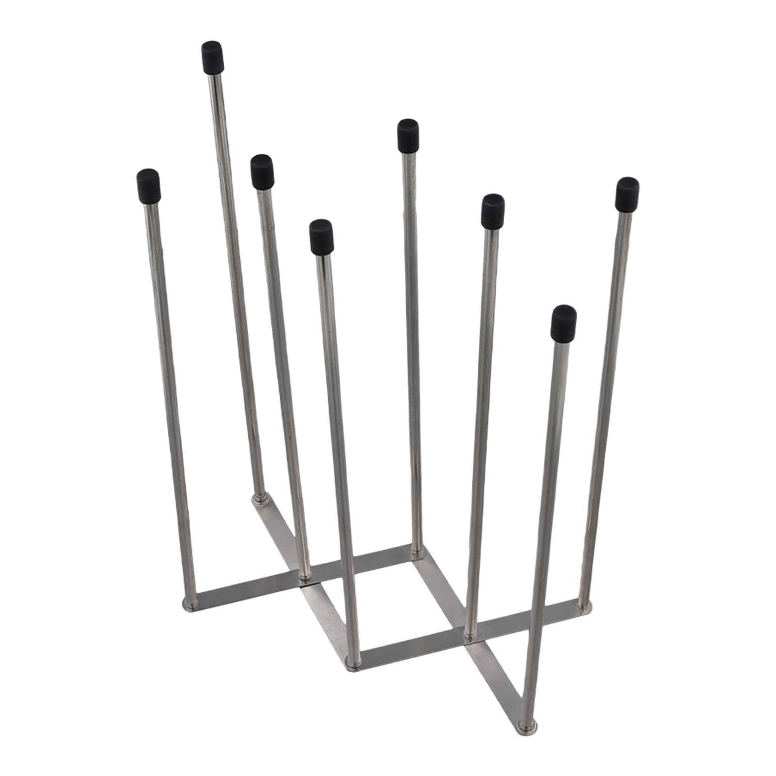 Escurridor de Botellas y Vasos Extensible de Acero Inoxidable - Soporte de Secado Plegable para 8 Tazas, Organizador de Cocina para Biberones, Tazas de Café y Cristal, Plateado (27x20cm)