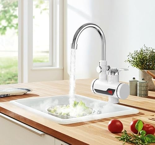Eyes.Sys Electric Shower Water Heater Instant Hot Water Faucet 360° Rotating Fast Heating Water Tap Tankless Water Heater With Led Display & Hose thumb #6
