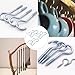 HEALEEP 15pcs Heavy Duty Screw-in Hanging Hooks Curved Design, Self-Tapping Metal Storage Hooks for Garage and Industrial Use