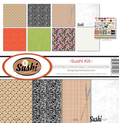 Reminisce Sushi Scrapbook Collection Kit by Reminisce - Used condition - US$10.57