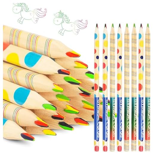 a ray of sunshine Juego de 30 lápices de colores 4 en 1, arco iris de colores, lápiz de dibujo, lápiz mágico para colorear y esbozar