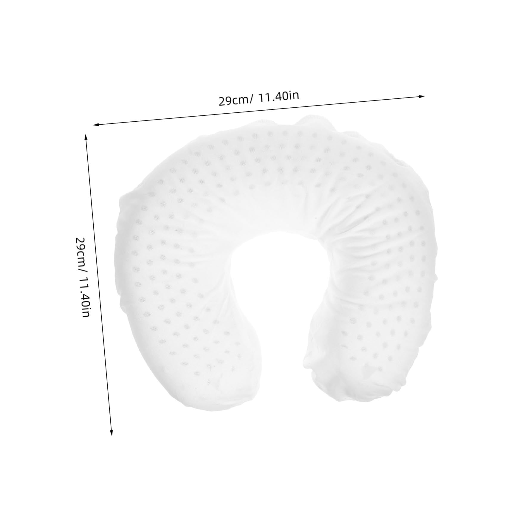 HOLIDYOYO Travel Pillow u Shaped Latex Cervical Neck Pillow for Support for White