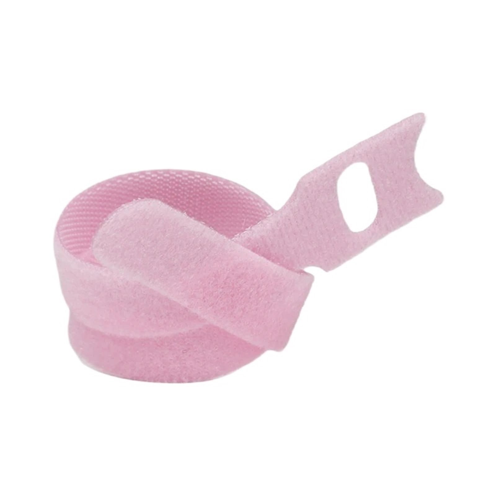 Yangshe 400Pcs Pink Releasable Cable Ties Nylon Hook Loop Straps Wire Organizer Wrap Bundle 40-4000Pcs