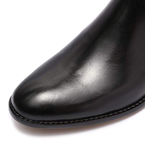 Image of Mona flying Womens Leather Ankle Boots Dual Zippers Low Heel Short Booties