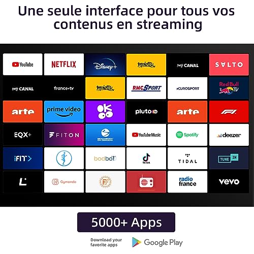 CHIQ L32G7L,32 Pouces, Télévision Android 11 Bord Ultra Fin, HDR, DBX-TV, Smart TV, Netflix, Prime Video, Youtube, Wi-FI 2.4/5G, Bluetooth, Chromecast, Google Assistant – Image 6