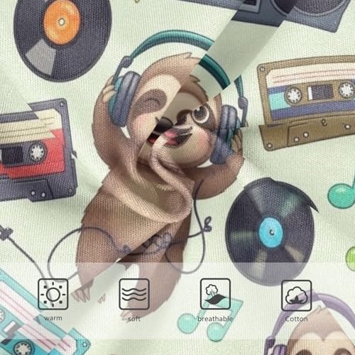 Cute Cartoon Sloths Kids Underwear, Toddler Girl Panties, Cotton Girls Underwear, 2–8 Years3