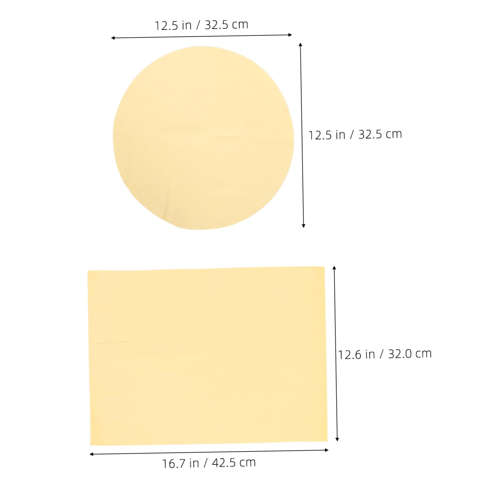 HOMSFOU 2-Piece Clay Throwing Mat Set Synthetic Clay Towel Pottery Tools Absorbent Towel for DIY Pottery Sculpting