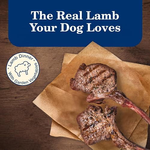 Image of Blue Buffalo Homestyle Recipe Lamb Senior Wet Dog Food, 12.5 oz, 12 ct